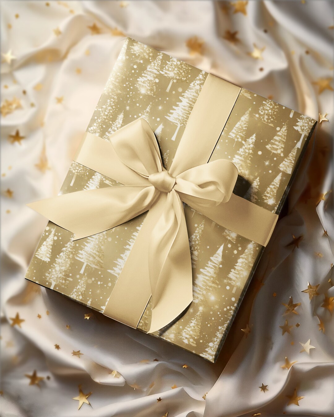 Gold Christmas Gift Wrap, Gold Wrapping Paper, Christmas Paper, Christmas Gift Wrap, Gifts for