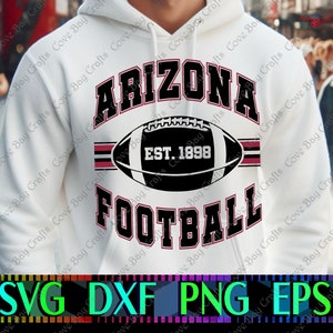 Arizona Football SVG DxF EPS PNG Download, Printable, cuttable, editable Vector, Ready for cricut & silhouette | Design |