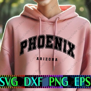 Phoenix Arizona SVG DXF EPS Png Download, Printable, editable Vector, Ready for Laser cut,  sublimation, cricut, silhouette etc