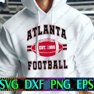 Atlanta Football SVG DXF EPS Png Download, Printable, cuttable, editable Vector, Ready for cricut & silhouette | Design