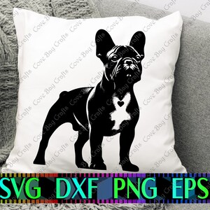 French Bulldog SVG DXF EPS Png Download, Printable, cuttable, editable Vector, Ready for cricut and silhouette | Frenchie | Dog | Design