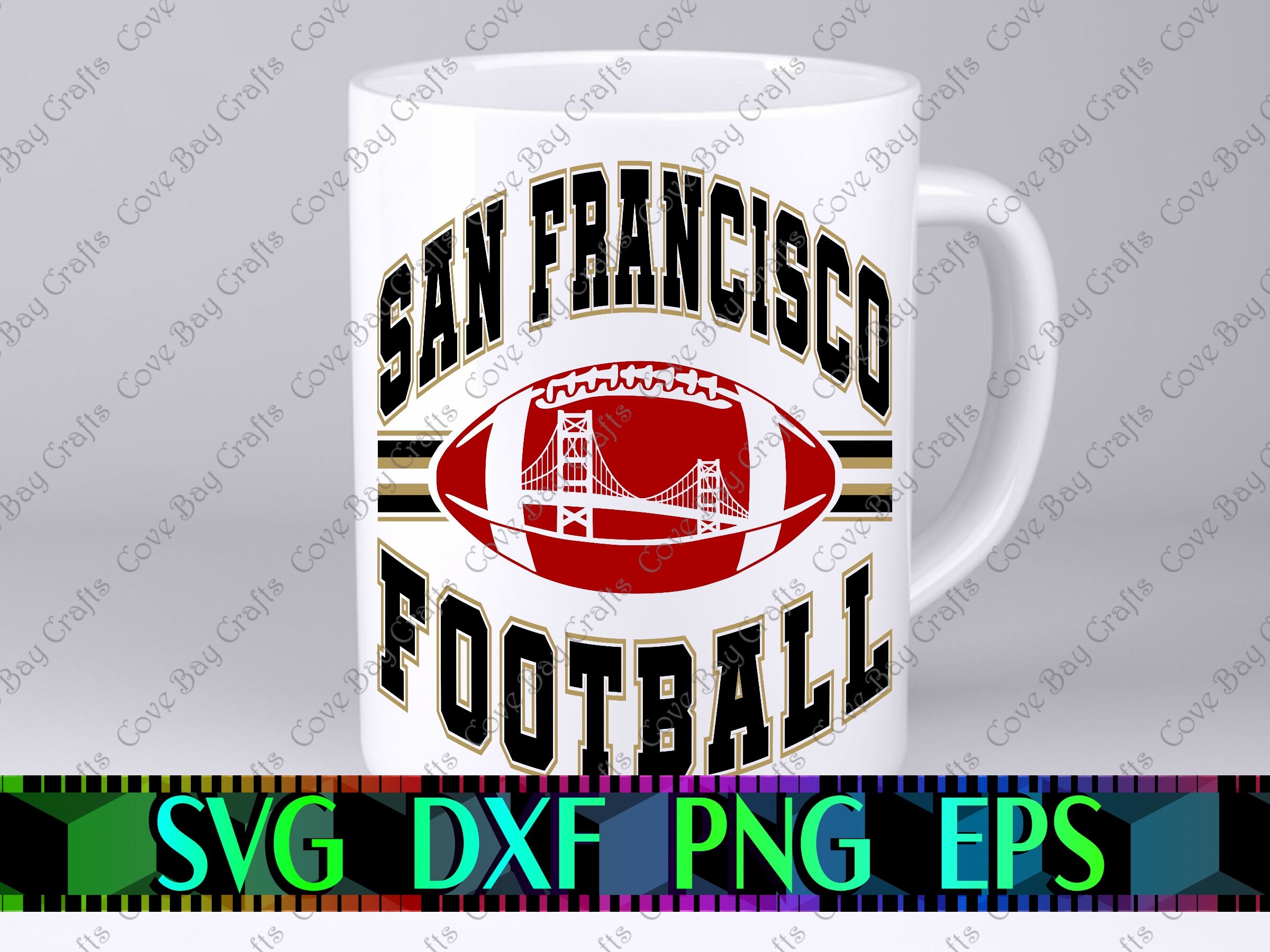 San Francisco Football Design SVG DXF EPS Png Download, Printable ...