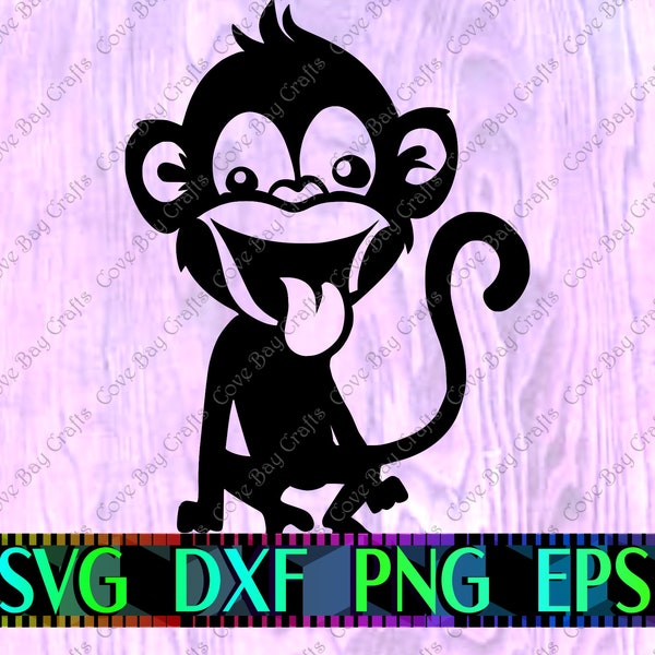 Monkey SVG DXF EPS Png Download, Printable, cuttable, editable Vector, Ready for cricut and silhouette | Clip Art | Design