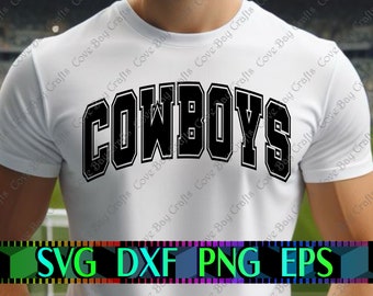 Cowboys Football Design SVG DXF EPS Png Download, Printable, editable Vector, Ready for Laser cut,  sublimation, cricut, silhouette etc