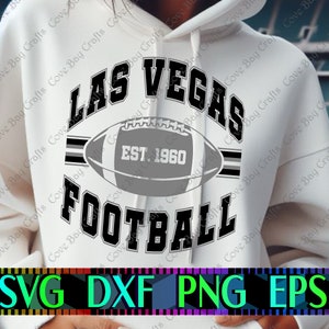 Fútbol de Las Vegas SVG DXF EPS Png Descargar, Imprimible, Recortable, Vector editable, Listo para Cricut y Silhouette / Diseño