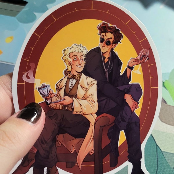 good omens sticker/print