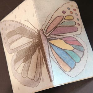 Split Butterfly - Consapevolezza bipolare - Blocco da disegno tascabile