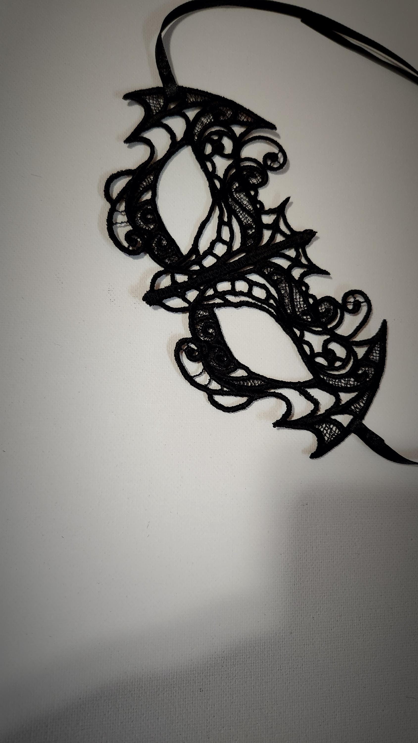 Bat Wing Lace Masquerade Mask - Etsy