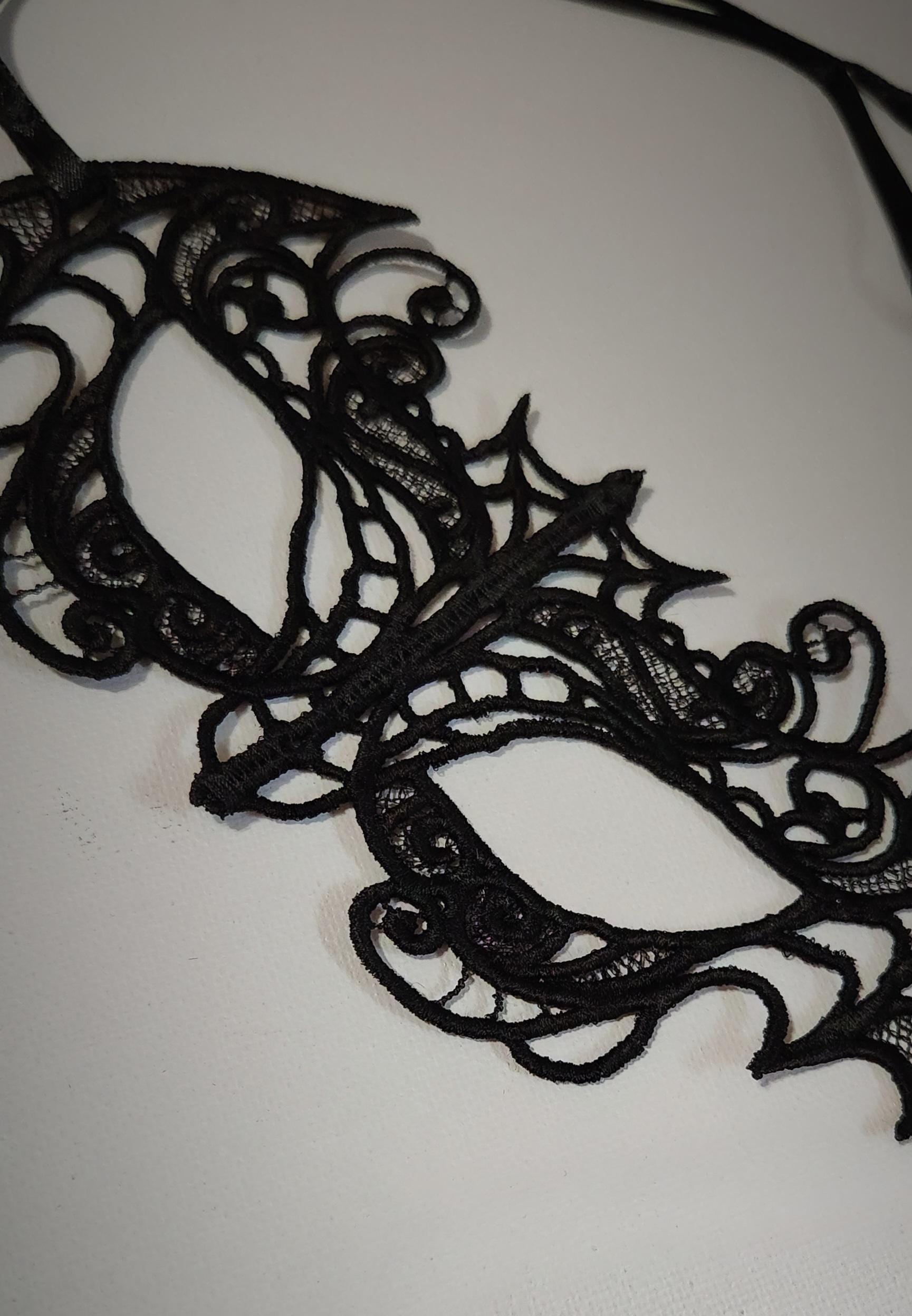 Bat Wing Lace Masquerade Mask - Etsy