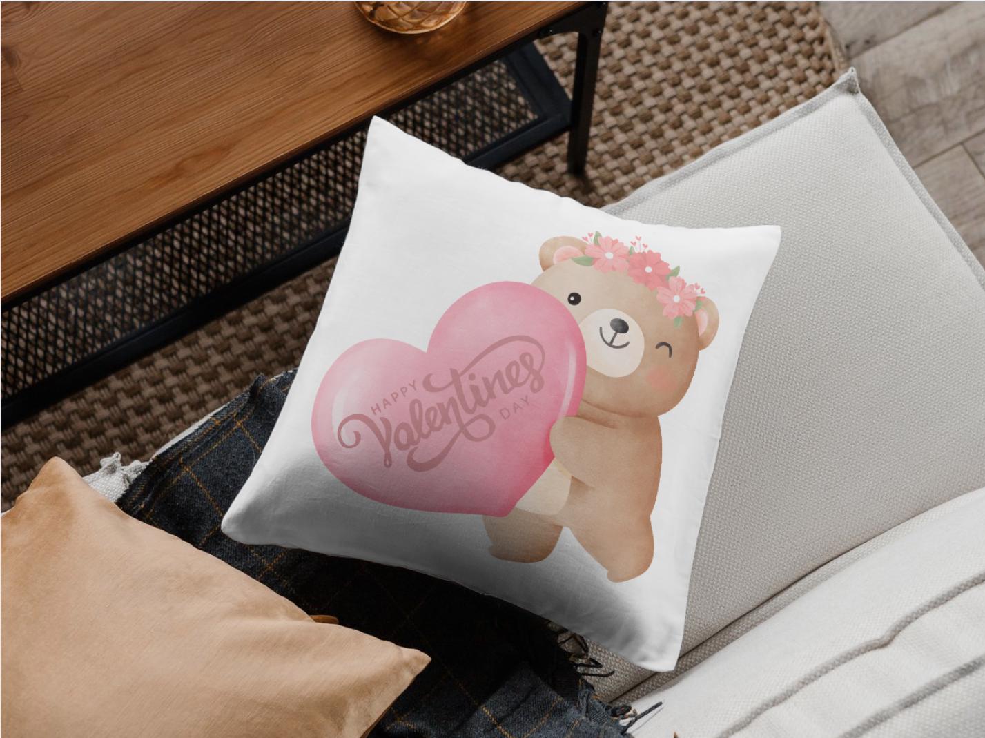 Teddy Bear Valentines Day PNG File SVG File Cute Happy Valentines Day ...