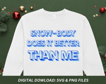 Funny Christmas Snowman Puns Design (SVG, PNG)