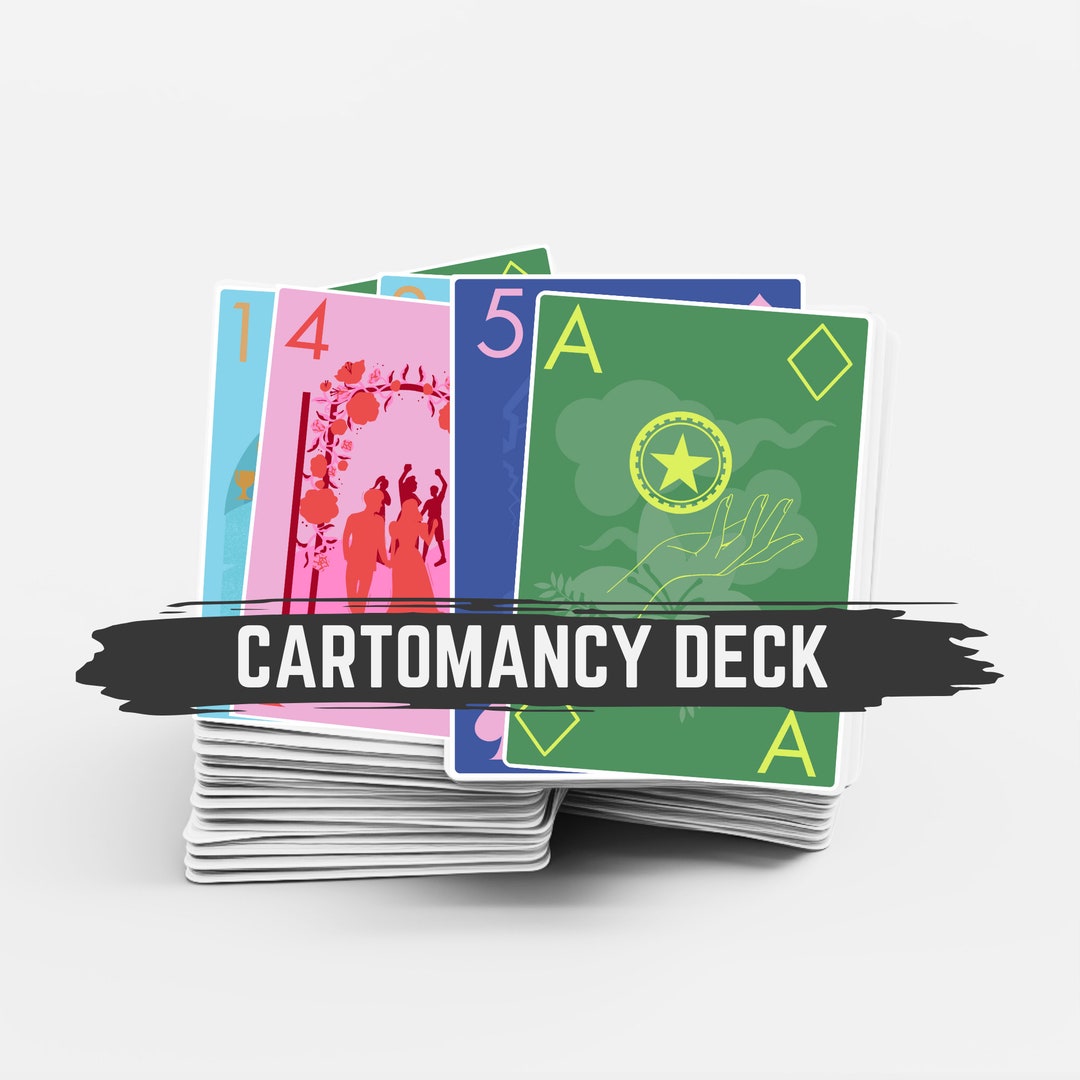 Printable Cartomancy Deck Cartomancy Cards Tarot Cards Tarot