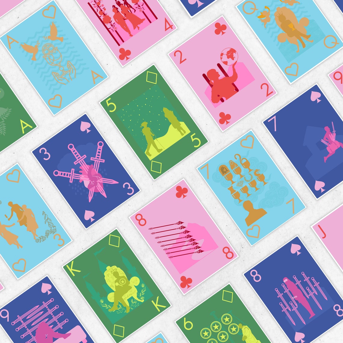 Printable Cartomancy Deck Cartomancy Cards Tarot Cards Tarot