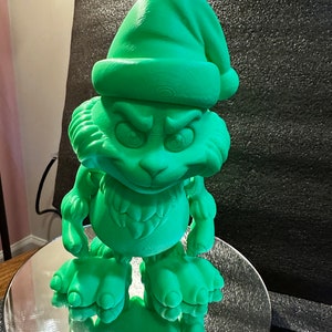 Flexi Grinch Posable Dr. Seuss 3D Printed Decoration Unique Home Decor Custom Gift Idea Holiday Grinch Collectibles Grinch Toys the Grinch image 4