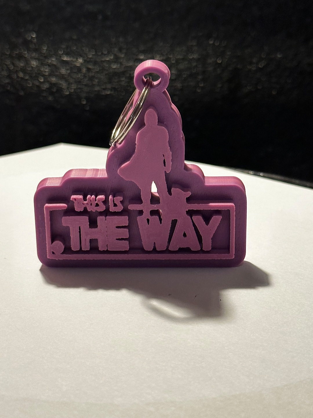 Mandalorian Keychain / 3D Printed Etsy