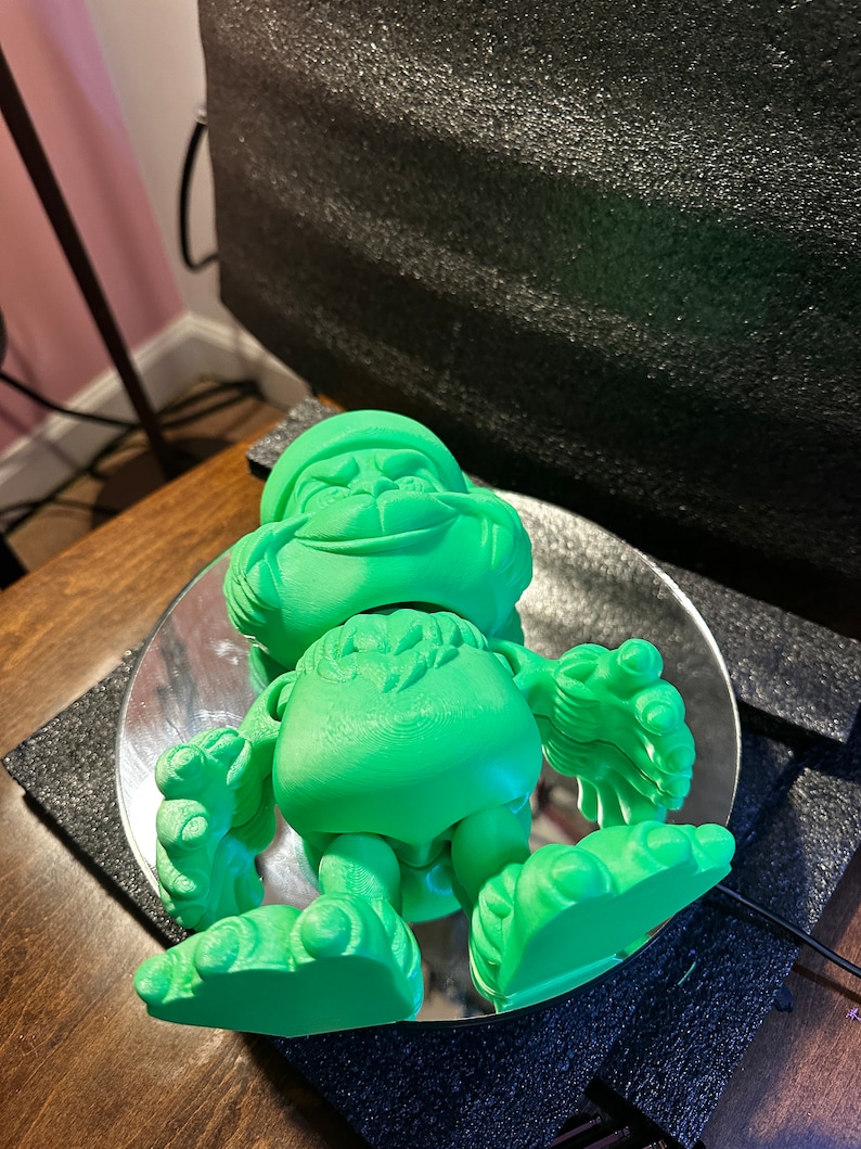 Flexi Grinch Posable Dr. Seuss 3D Printed Decoration Unique Home Decor Custom Gift Idea Holiday Grinch Collectibles Grinch Toys the Grinch image 3