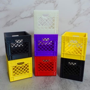 Mini Crate 3D Printed Storage Containers Home Organizer Desk Organizer Office Gift Stackable Free Shipping