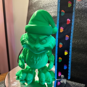 Flexi Grinch Posable Dr. Seuss 3D Printed Decoration Unique Home Decor Custom Gift Idea Holiday Grinch Collectibles Grinch Toys the Grinch image 5