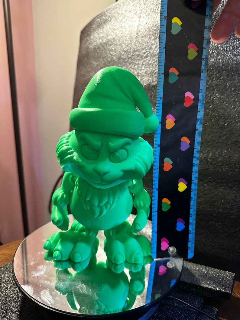Flexi Grinch Posable Dr. Seuss 3D Printed Decoration Unique Home Decor Custom Gift Idea Holiday Grinch Collectibles Grinch Toys the Grinch image 5