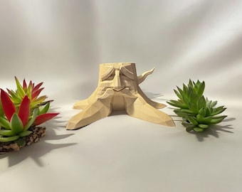 Great Deku Tree Planter 3D Printed Zelda Inspired Air Plant and Succulent Planter Desktop Decoration Custom Home Decor Unique Gift Idea