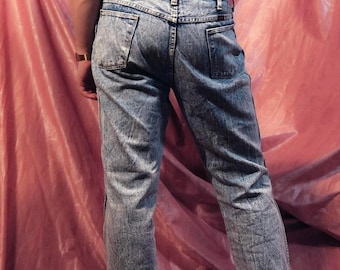 Acid washed jeans - ジーンズ - Vintage 80's - ヴィンテージ - Made in USA