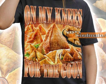 On My Knees For The Goon Shirt, Hilarious Crab Rangoon Tshirt, Funny Meme Bootleg Sweatshirt, Offensive Hoodie, Unisex Graphic 90s Tee