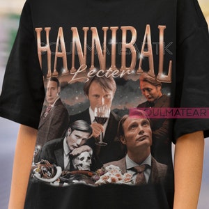 HANNIBAL LECTER Shirt, Horror Shirt, Bryan Fuller T-Shirt, Vintage Hannibal Series, Will Graham Shirt, Lecter Tee image 1