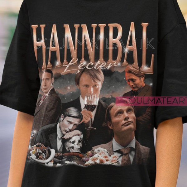 HANNIBAL LECTER Shirt, Horror Shirt, Bryan Fuller T-Shirt, Vintage Hannibal Serie, Will Graham Shirt, Lecter Tee