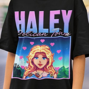 Stardew Valley Haley T-Shirt, Stardew Valley Character Shirt, Unisex Farming RPG Video Game Tee