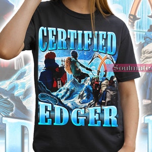 Gecertificeerd Edger-shirt, T-shirt Funny Joke, T-shirt bergbeklimmer, wandelhoodie, uniseks grap-T-shirt