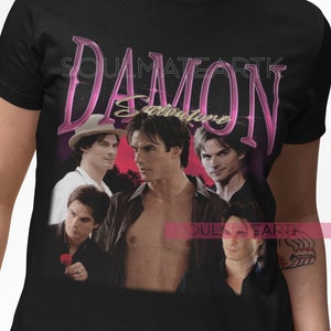 Retro Damon Salvatore T-Shirt, Damon Salvatore Tee, Ian Somerhalder Merch Shirt, Diares Unisex Shirt