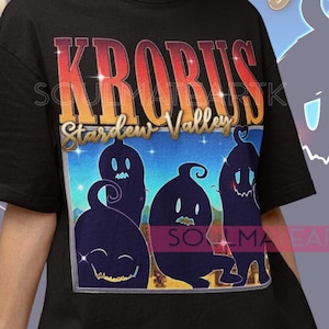 Vintage shirt Stardew KROBUS, T-shirt Stardw Valley Harvey, Stardew-trui Food Spirit, cadeau Pelican Town-handelaar