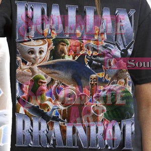 Camiseta italiana Brainrot, camiseta divertida con memes, sudadera Brainrot Tralala, sudadera con capucha irónica y broma, camiseta gráfica unisex