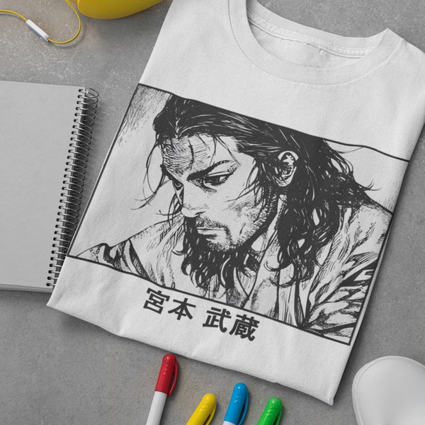 Unisex Vagabond Manga T-Shirt, Miyamoto Musashi Anime Tee