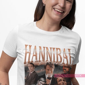 HANNIBAL LECTER Shirt, Horror Shirt, Bryan Fuller T-Shirt, Vintage Hannibal Series, Will Graham Shirt, Lecter Tee image 2