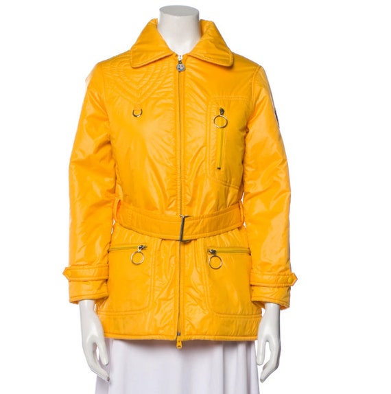 Moncler Vintage 1980 s Ski Jacket Yellow Etsy