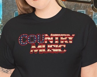 Country Music American Flag T-Shirt: Musician Gift, Concert Tee