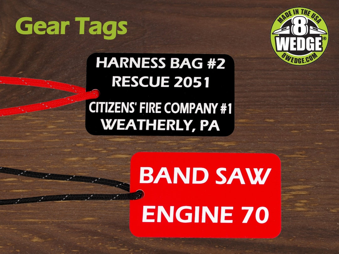 Gear Tags - Equipment Identification Tags. High Visibility and Easy-to ...