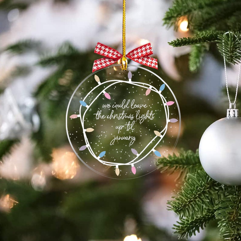 We Can Leave the Christmas Lights up 'til January Etsy