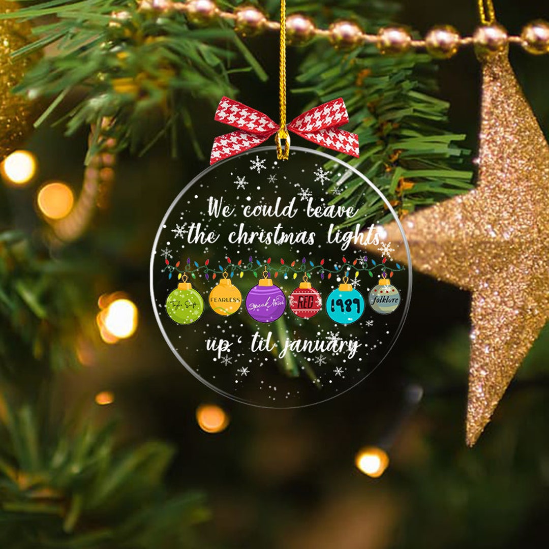 We Can Leave the Christmas Lights up 'til January Etsy