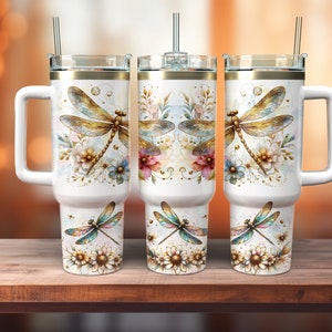 40oz Dragonfly Sublimation Design