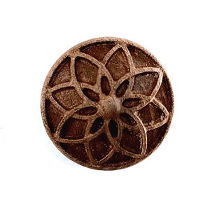 Carved Wooden Knob Handles, natural oak wooden knobs, round handles, cabinet knobs, beech knobs, vintage knobs, drawer knobs pulls, wood