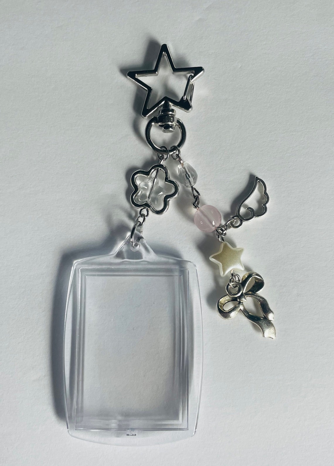 Beaded Photo Frame Keychain - Etsy