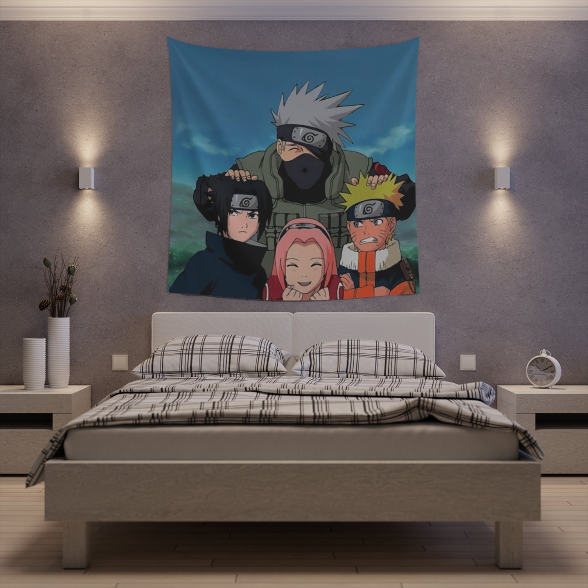 Naruto Team 7 Wall Tapestry - Etsy