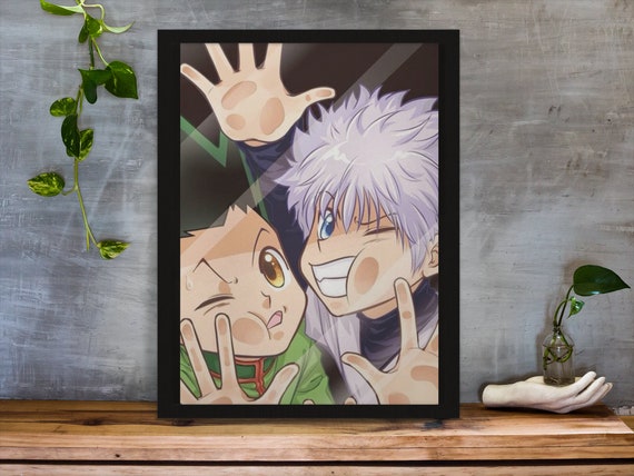 Hunter X Hunter , Killua Poster, Gon Poster, Boys Print, Main Characters ,  Anime Poster, Art Print: Handmade, HXH Killua HD wallpaper