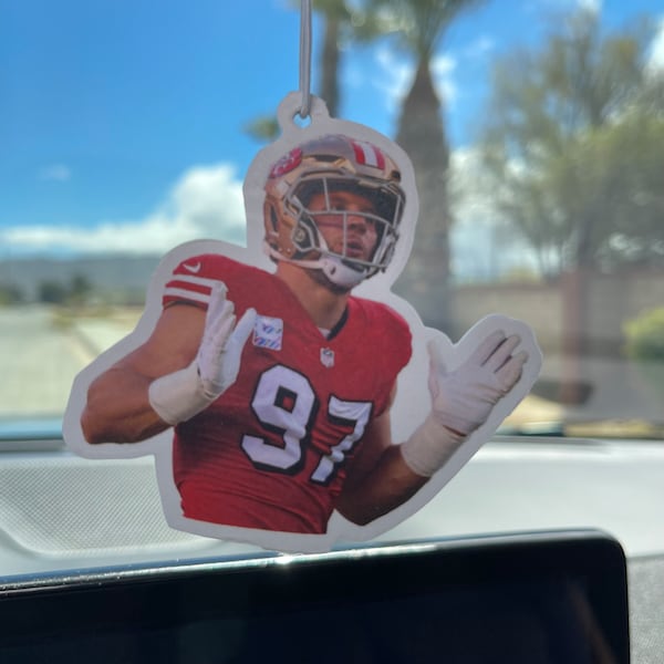 Nick Bosa Car Air Freshener | San Francisco |  Perfect gift for sports fans!