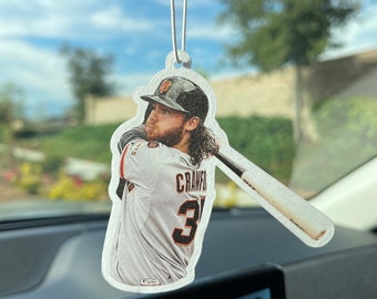 Brandon Crawford Batting Car Air Freshener | San Francisco |  Perfect gift for sports fans!