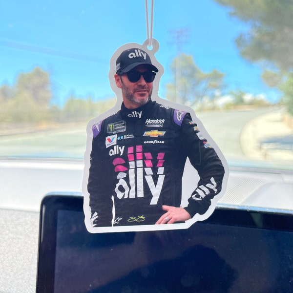 Jimmie Johnson Car Air Freshener  |  Perfect gift for sports fans!
