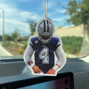 Dak Prescott Car Air Freshener | Dallas |  Perfect gift for sports fans!