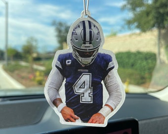 Dak Prescott Car Air Freshener | Dallas |  Perfect gift for sports fans!